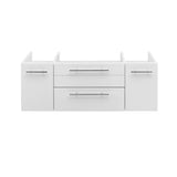 Fresca FCB6142WH-UNS Lucera 42" White Wall Hung Undermount Sink Modern Bathroom Cabinet