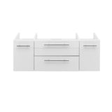 Fresca FCB6142WH-VSL Lucera 42" White Wall Hung Vessel Sink Modern Bathroom Cabinet