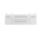 Fresca FCB6148WH-UNS Lucera 48" White Wall Hung Undermount Sink Modern Bathroom Cabinet