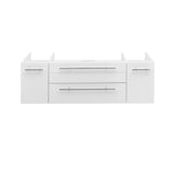 Fresca FCB6148WH-VSL Lucera 48" White Wall Hung Vessel Sink Modern Bathroom Cabinet