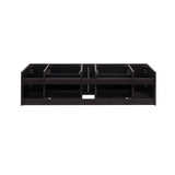 Fresca FCB6160ES-VSL Lucera 60" Espresso Wall Hung Single Vessel Sink Modern Bathroom Cabinet