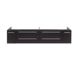 Fresca FCB6172ES-UNS Lucera 72" Espresso Wall Hung Double Undermount Sink Modern Bathroom Cabinet