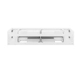 Fresca FCB6172WH-VSL Lucera 72" White Wall Hung Double Vessel Sink Modern Bathroom Cabinet