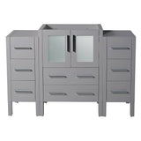 Fresca FCB62-122412GR Torino 48" Grey Modern Bathroom Cabinets