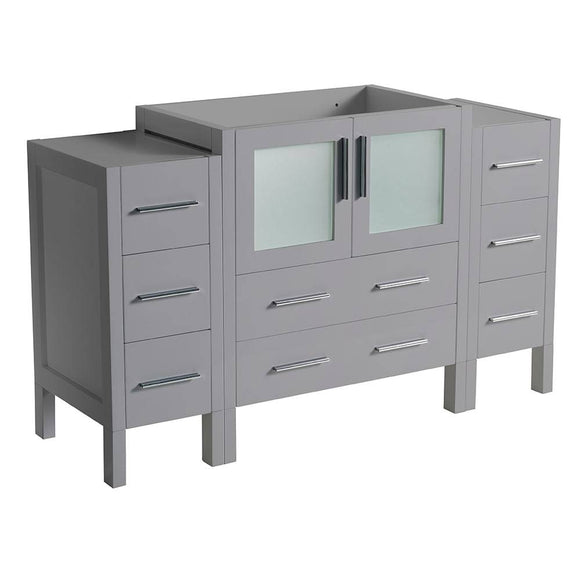 Fresca FCB62-123012GR Torino 54" Grey Modern Bathroom Cabinets