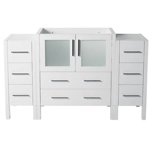 Fresca FCB62-123012WH Torino 54" White Modern Bathroom Cabinets