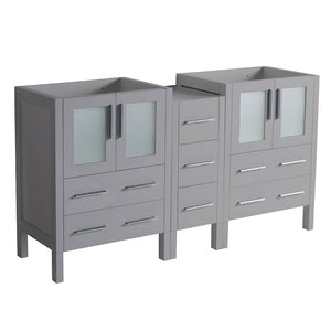 Fresca FCB62-241224GR Torino 60" Grey Modern Bathroom Cabinets