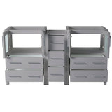 Fresca FCB62-241224GR Torino 60" Grey Modern Bathroom Cabinets