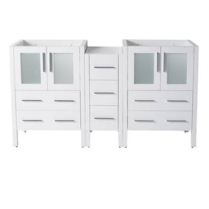 Fresca FCB62-241224WH Torino 60" White Modern Bathroom Cabinets