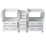 Fresca FCB62-241224WH Torino 60" White Modern Bathroom Cabinets