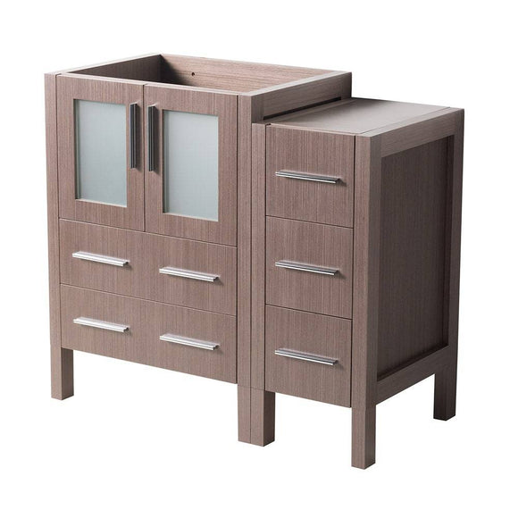 Fresca FCB62-2412GO Torino 36" Gray Oak Modern Bathroom Cabinets