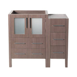 Fresca FCB62-2412GO Torino 36" Gray Oak Modern Bathroom Cabinets