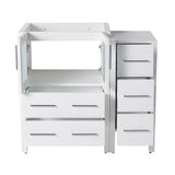 Fresca FCB62-2412WH Torino 36" White Modern Bathroom Cabinets