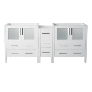 Fresca FCB62-301230WH Torino 72" White Modern Bathroom Cabinets