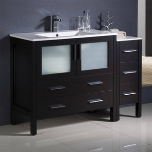 Fresca FCB62-3612ES-I Torino 48" Espresso Modern Bathroom Cabinets with Integrated Sink