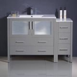 Fresca FCB62-3612GR-I Torino 48" Grey Modern Bathroom Cabinets with Integrated Sink