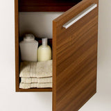 Fresca FCB8002TK-I Pulito 16" Small Teak Modern Bathroom Vanity with Integrated Sink