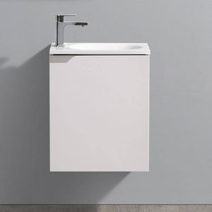 Fresca FCB8003WH-I Valencia 20" Glossy White Wall Hung Modern Bathroom Vanity