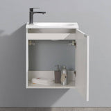 Fresca FCB8003WH-I Valencia 20" Glossy White Wall Hung Modern Bathroom Vanity