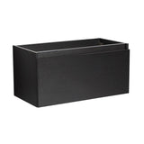 Fresca FCB8008BW Mezzo 36" Black Wall Hung Modern Bathroom Cabinet