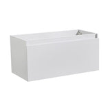 Fresca FCB8008WH Mezzo 36" White Wall Hung Modern Bathroom Cabinet