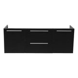 Fresca FCB8013BW Opulento 54" Black Modern Double Sink Bathroom Cabinet