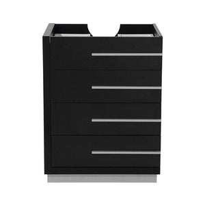 Fresca FCB8024BW Livello 24" Black Modern Bathroom Cabinet