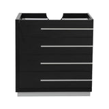 Fresca FCB8030BW Livello 30" Black Modern Bathroom Cabinet