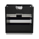 Fresca FCB8030BW Livello 30" Black Modern Bathroom Cabinet