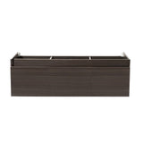 Fresca FCB8041GO Mezzo 60" Gray Oak Wall Hung Single Sink Modern Bathroom Cabinet