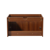 Fresca FCB8089TK Vista 30" Teak Wall Hung Modern Bathroom Cabinet