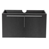 Fresca FCB8090BW Vista 36" Black Modern Bathroom Cabinet