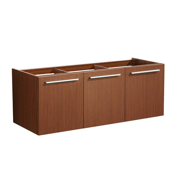 Fresca FCB8092TK Vista 48" Teak Wall Hung Modern Bathroom Cabinet