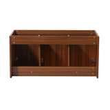 Fresca FCB8092TK Vista 48" Teak Wall Hung Modern Bathroom Cabinet