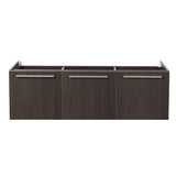 Fresca FCB8093GO Vista 60" Gray Oak Wall Hung Single Sink Modern Bathroom Cabinet