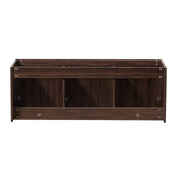 Fresca FCB8093GW Vista 60" Walnut Wall Hung Single Sink Modern Bathroom Cabinet