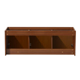 Fresca FCB8093TK Vista 60" Teak Wall Hung Single Sink Modern Bathroom Cabinet