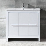 Fresca FCB8136WH-I Allier 36" White Modern Bathroom Cabinet with Sink