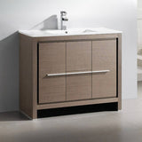 Fresca FCB8140GO-I Allier 40" Gray Oak Modern Bathroom Cabinet with Sink