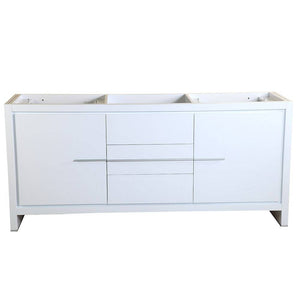 Fresca FCB8172WH Allier 72" White Modern Double Sink Bathroom Cabinet