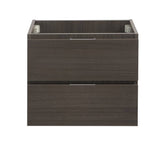 Fresca FCB8324GO Valencia 24" Gray Oak Wall Hung Modern Bathroom Cabinet