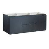 Fresca FCB8348GG Valencia 48" Dark Slate Gray Wall Hung Single Sink Modern Bathroom Cabinet