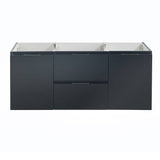 Fresca FCB8348GG Valencia 48" Dark Slate Gray Wall Hung Single Sink Modern Bathroom Cabinet