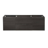 Fresca FCB8360GO-D Valencia 60" Gray Oak Wall Hung Double Sink Modern Bathroom Cabinet