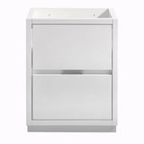 Fresca FCB8424WH Valencia 24" Glossy White Free Standing Modern Bathroom Cabinet