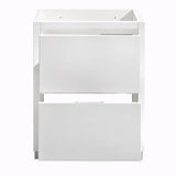 Fresca FCB8424WH Valencia 24" Glossy White Free Standing Modern Bathroom Cabinet