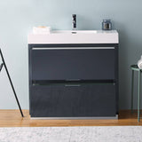 Fresca FCB8436GG-I Valencia 36" Dark Slate Gray Free Standing Modern Bathroom Vanity