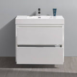 Fresca FCB8436WH-I Valencia 36" Glossy White Free Standing Modern Bathroom Vanity