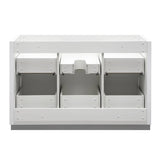 Fresca FCB8448WH Valencia 48" Glossy White Free Standing Single Sink Modern Bathroom Cabinet