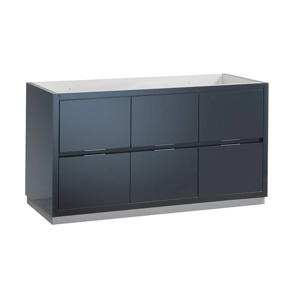 Fresca FCB8460GG Valencia 60" Dark Slate Gray Free Standing Single Sink Modern Bathroom Cabinet